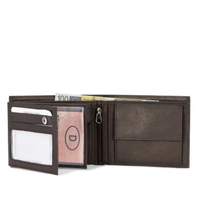 TESORO Lederbörse Adler braun