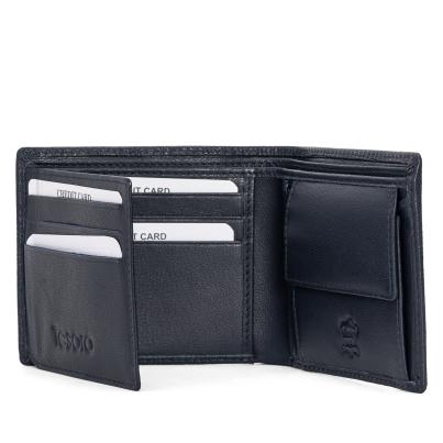 TESORO Lederbörse dunkelblau