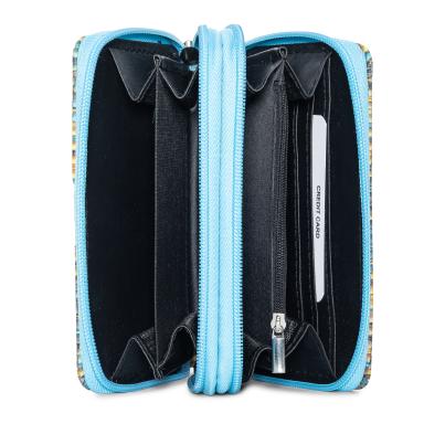 DONNA Damenbörse blau mulitcolor