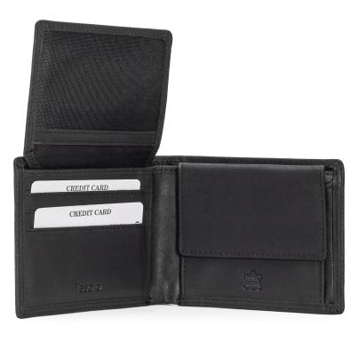 TESORO Lederbörse schwarz