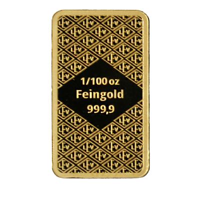 Goldbarren "König Ludwig II." 1/100 oz. Feingold