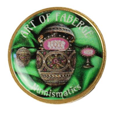 Aufsteller & Münze 'Art of Fabergé Numismatics'