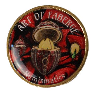 Aufsteller & Münze 'Art of Fabergé Numismatics'
