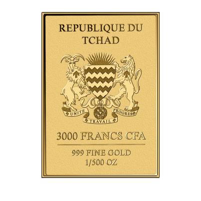Goldbarren "Klaus Störtebeker" 1/500 oz. Feingold