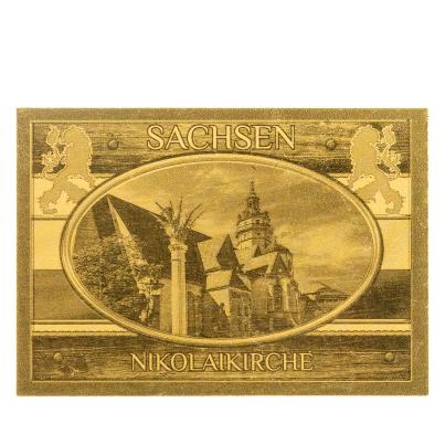 4er Set Goldbarren "Willkommen in Sachsen"