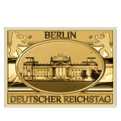 2 Goldbarren Brandenburger Tor&Deutscher Reichstag