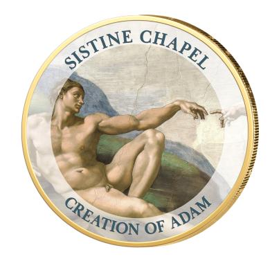 2er Set: 2 Euro Münze "Creation of Adam & Eve"