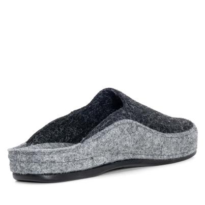 Dr. Feet Herrenhausschuhe grau