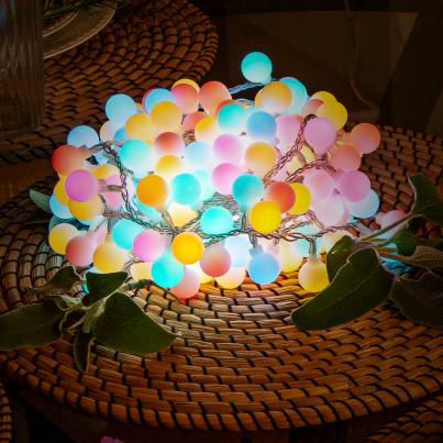 Außen-Lichterkette Pastell