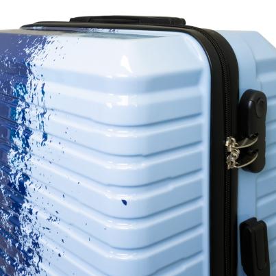 3-teiliges Poly-ABS-Kofferset 'Sierra', blau