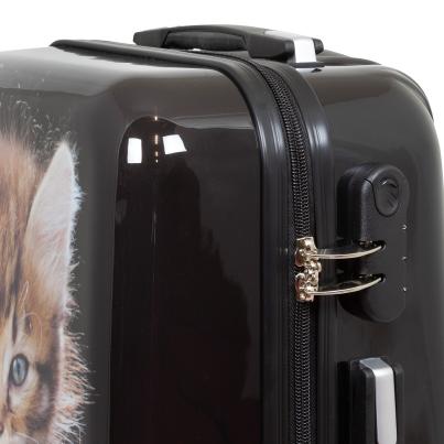 3-teiliges Polycarbonat-Kofferset 'Katze'
