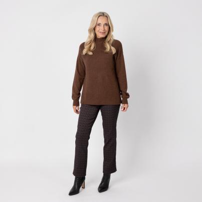 Perfectly JU Hose 'Lucy' Slim braun/schwarz