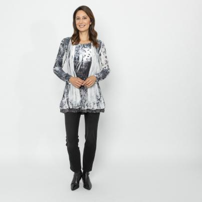 TRENDS by J. Leibfried 2 in 1 Shirt schwarz/weiß