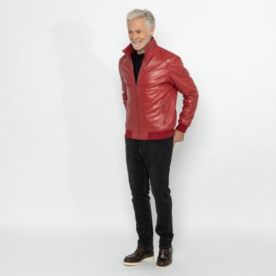 OTTO KERN Herren-Lederjacke 'Tony' rot
