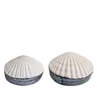 2er Set Dose Muschel mit Abalone