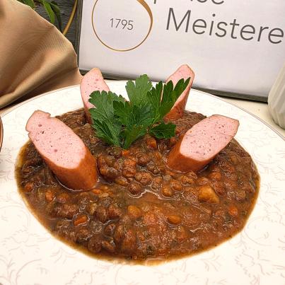 Schwäbischer Linseneintopf
