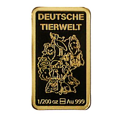 Goldbarren "Waldkauz" 1/200 oz. Feingold