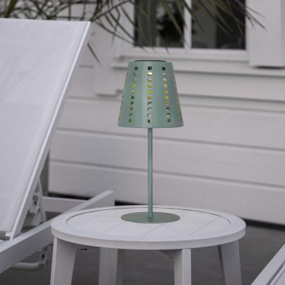 LED-Solar-Tischleuchte grün