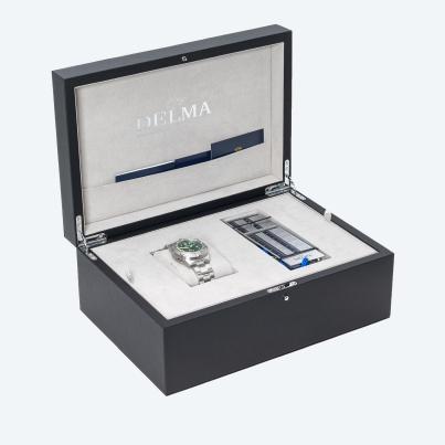 DELMA Herrenuhr "Quattro Diver Automatik" grün