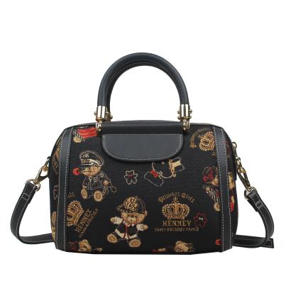 Henney Bear Henkeltasche schwarz/multicolor