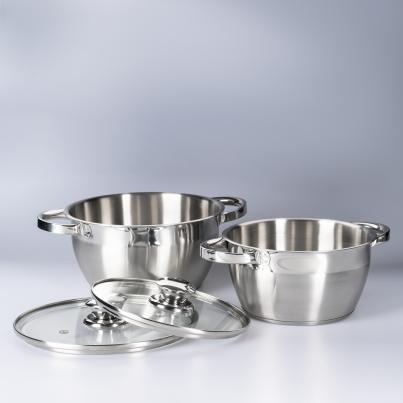 Edelstahl Topfset 4 teilig
