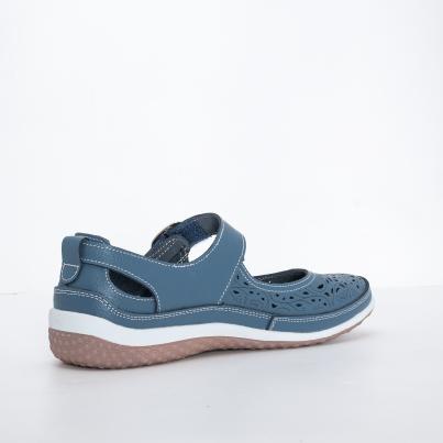 TOPWAY COMFORT Damenslipper blau