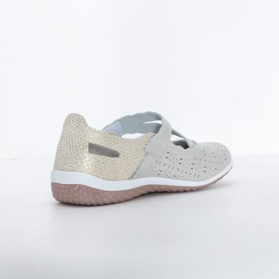 TOPWAY COMFORT Damenslipper beige/gold