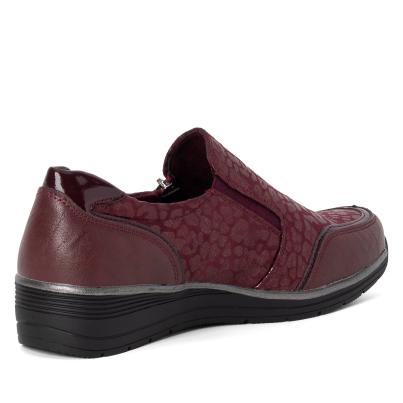 TOPWAY COMFORT Damenslipper burgundy