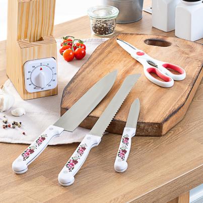 Messerblock Rosen 7 tlg