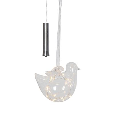 LED Glaskugel Vogeldesign