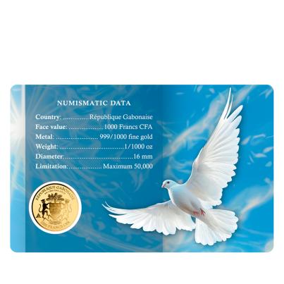 Coincard "Peace Dove" 1/1000 oz. Feingold