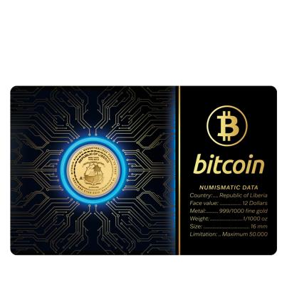 Coincard "Bitcoin" 1/1000 oz. Feingold