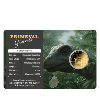 Coincard "Primeval Giants - Brachiosaurus"