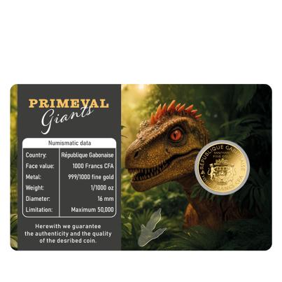 Coincard "Primeval Giants - Velociraptor"