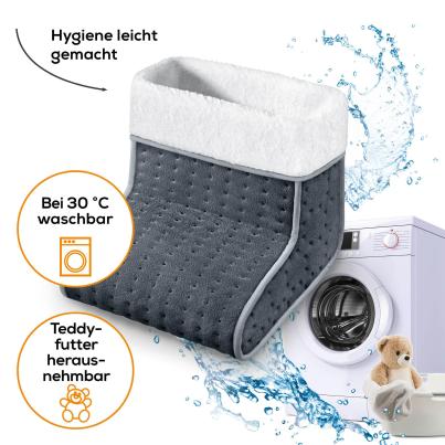 beurer Fußwärmer grau