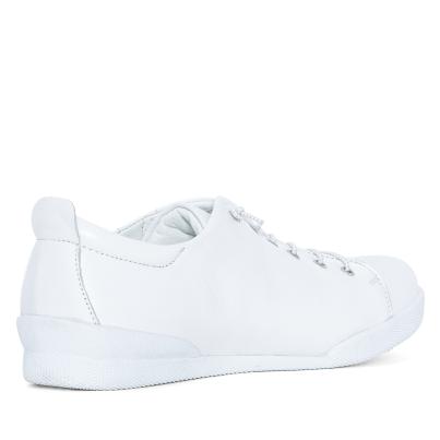 Andrea Conti Damen Lederslipper weiß