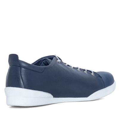 Andrea Conti Damen Lederslipper blau