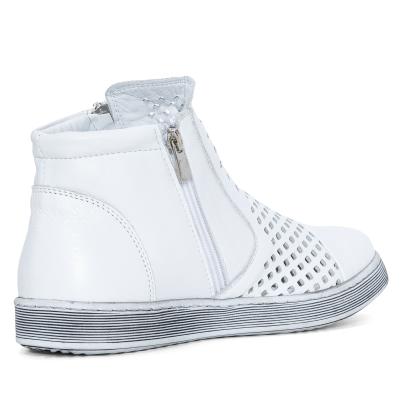 Andrea Conti Damen Lederstiefelette weiß