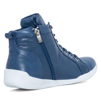 Andrea Conti Damen Lederhochschnürer jeans