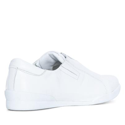 Andrea Conti Damen Lederslipper weiß