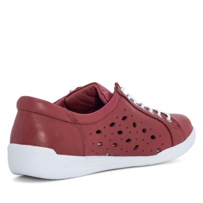 Andrea Conti Damen Lederschnürer bordo