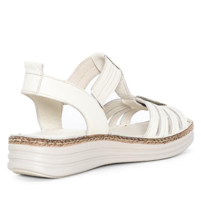 Andrea Conti Damen Ledersandalen creme