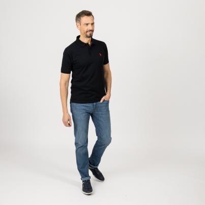 U.S. POLO ASSN. Poloshirt schwarz