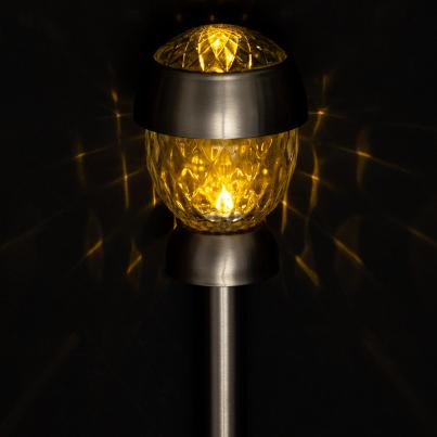 6 Solarleuchten Kristall Mini