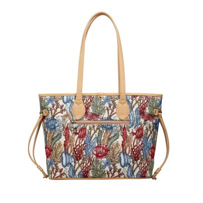 Henney Bear Shopper beige/gemustert