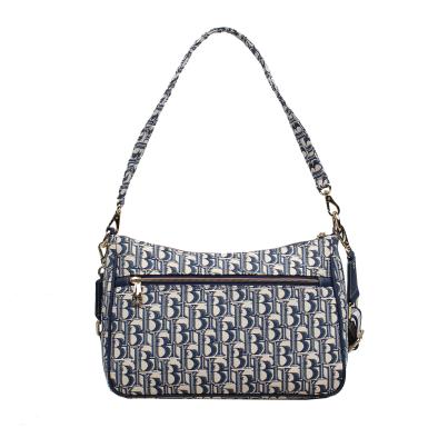 Henney Bear Schultertasche creme/dunkelblau