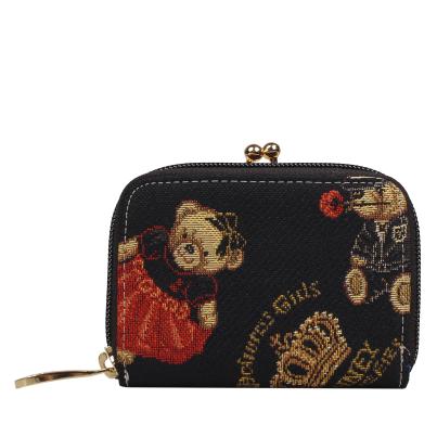 Henney Bear Geldbörse schwarz/multicolor