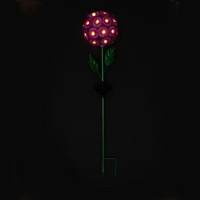Solar-Gartenstecker Blütenball Margerite