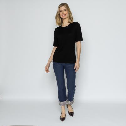 Zauberhose 'Miracle Shape' Turn Up Animal blau