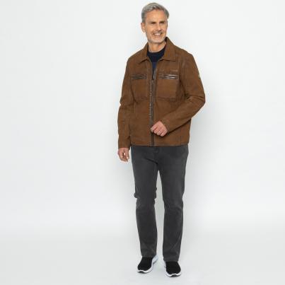 OTTO KERN Herren-Lederjacke tobacco